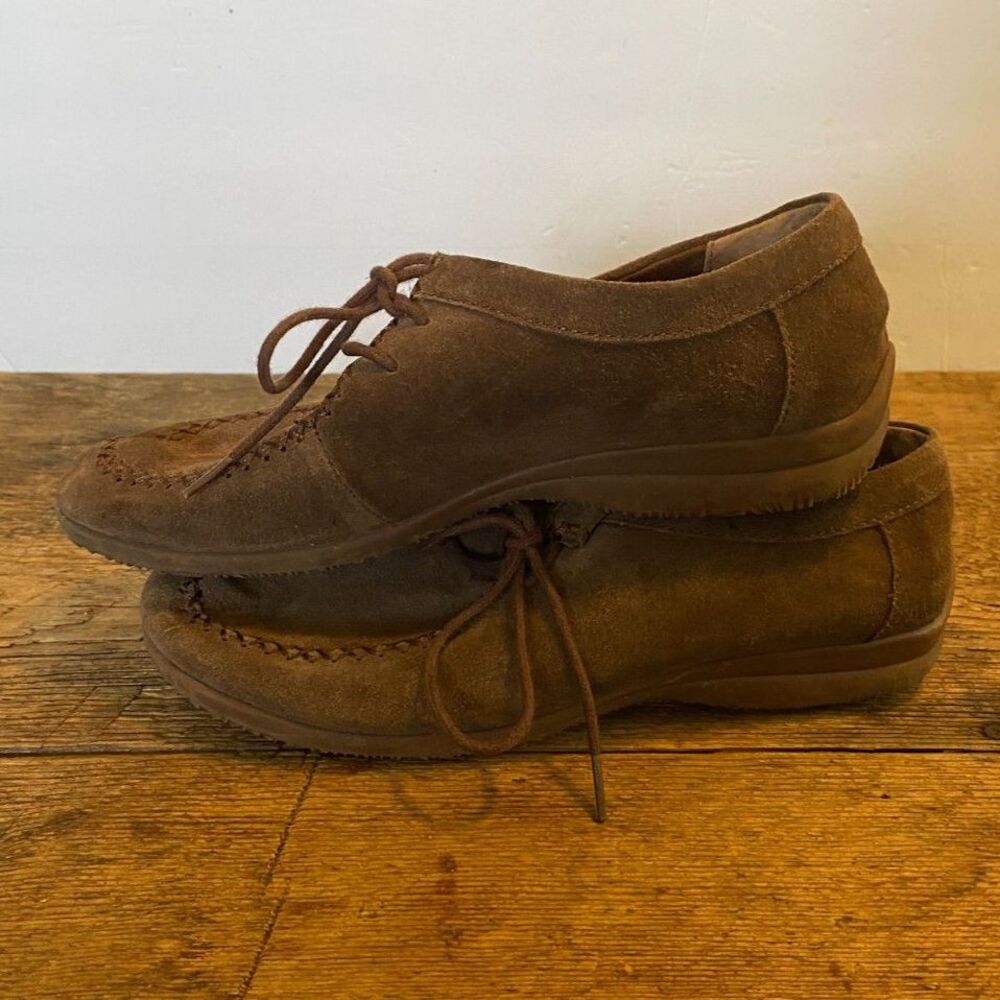 b.o.c. Swade Leather Lace up Moccasins Womens Shoes Size 7.5M